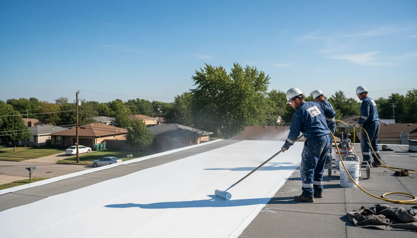 Commercial roof coating in Spencer, OH near me